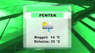 Pénteki időjárás előrejelzés