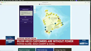 Power outages impact 88K in Hawaii as Hurricane Lala hampers utility crews