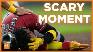 Everything to know after Diamondbacks' Perdomo struck in head by teammate's liner