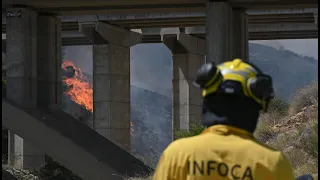 El fuego en Los Gallardos evoluciona "relativamente bien dentro de la gravedad" - laSexta Noticias