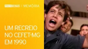 Um animado recreio no Cefet-MG em 1990 [Rede Minas Memória]