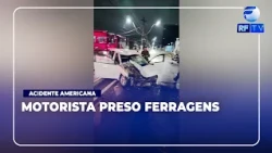 ON AIR - Car rear-ends truck and driver gets trapped in wreckage in Americana