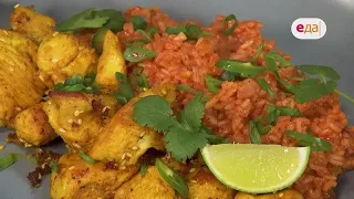 Tomato Spicy Rice with Chicken. Blancmange | Alone with Mosin