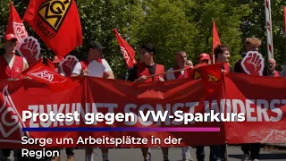 Protest against VW austerity measures - Concern over regional jobs