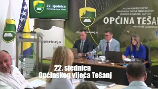 22. sjednica Općinskog vijeća Tešanj (snimak)