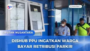 DISHUB PPU INGATKAN WARGA BAYAR RETRIBUSI PARKIR
