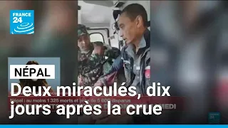 Au Népal, deux survivants sortis des décombres samedi dix jours après la catastrophe
