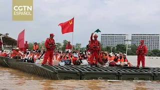 Rescue efforts continue in Guangxi with the deployment of emergency floating bridges