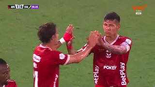 WHAT A GOAL BY AMÉRICA! Rafael Carrascal scores against Real Cartagena in Phase 1B of #LACOPAxWIN...