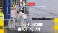 Nottingham shooting: Hunt underway for two suspects after officer shot