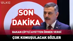 Minister Mustafa Çiftçi Cited a Verse! Words That Will Be Talked About... #BreakingNews