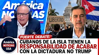 🔥FUERTE DEBATE: CUBANOS DE LA ISLA TIENEN LA RESPONSABILIDAD DE ACABAR CON LA DICTADURA NO TRUMP