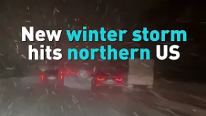 New winter storm hits northern US