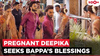 Deepika Padukone Visits Siddhivinayak With Ranveer Singh & family Ahead Of Baby No. 2