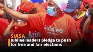 Leaders of Jubilee party in Mombasa pledge to push for free and fair elections