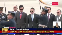Presidente Daniel Noboa llega a Perú.