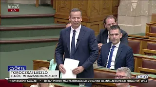 Magyar Péter és Toroczkai László vitájától volt hangos a parlament - HírTV