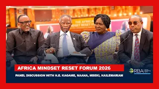 From Pan-Africanism to Meta-Africanism panel discussion with H.E. Kagame, Naana, Mbeki, Hailemariam