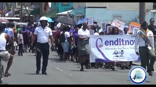 MISSION OF SEVENTH-DAY ADVENTISTS LEADS ANTI-VIOLENCE MARCH IN VIEUX FORT