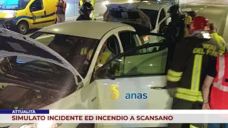 ATTUALITÀ. SIMULATO INCIDENTE ED INCENDIO A SCANSANO