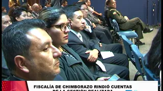 FISCALÍA DE CHIMBORAZO RINDIÓ CUENTAS DE LA GESTIÓN REALIZADA DURANTE EL PERIODO 2017