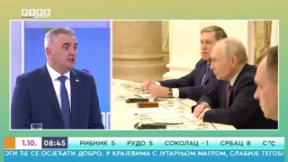 Minić: Imati podršku moćnog partnera kao što je Vladimir Putin, velika stvar za Srpsku