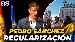 Pedro Sánchez PRESUME de la REGULARIZACIÓN MASIVA de INMIGRANTES