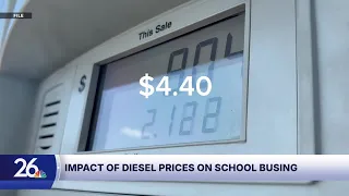 Rising diesel prices strain school district budgets