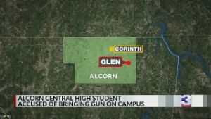 Alcorn County student in custody after weapon found at school