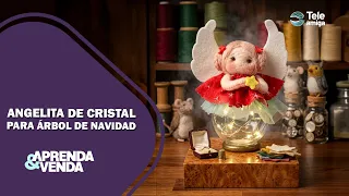 Don't buy your ornaments this year! Make this CRYSTAL ANGEL FOR THE TREE