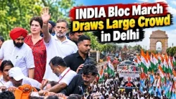 Huge Crowd Joins Rahul Gandhi & INDIA Bloc Leaders in March to Supreme Court