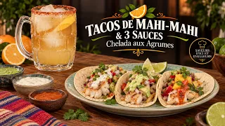 La Table de Maria: Tacos de Mahi-Mahi & 3 Sauces | Chelada aux Agrumes