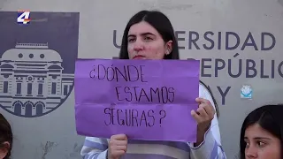 Tras intento de femicidio en FMED, estudiantes de CENUR Paysandú se manifestaron.