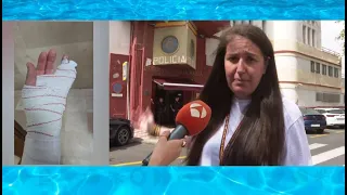 Ceuta police report broken fingers, stoning, and vandalized cars