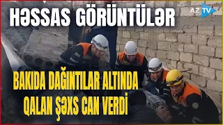 TƏCİLİ! BAKIDA EV UÇDU: ölən və yaralanan var - HADİSƏ YERİNDƏN DƏHŞƏTLİ GÖRÜNTÜLƏR