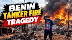 Fallen Petrol Tanker Explodes, Burns Down Shops, Market And Vehicles Around Worth Millions In Oluku