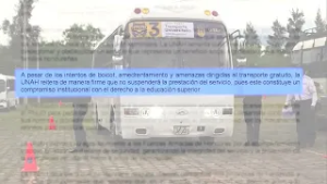 La UNAH reafirma legalidad y transparencia en el transporte estudiantil gratuito