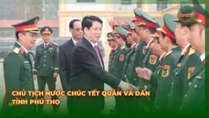 Chủ Tịch Nước Chúc Tết Quân Và Dân Tỉnh Phú Thọ