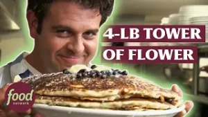 Adam Richman Takes On The 4lb Mac Daddy Pancake Challenge At Mac 24/7 In Hawaii | Man V Food