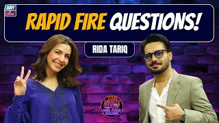 RAPID FIRE with Rida Tariq💥 | The Night Show with Ayaz Samoo