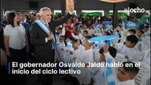 OSVALDO JALDO HABLÓ EN EL INICIO DEL CICLO LECTIVO