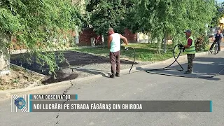 New roadworks on Făgăraș Street in Ghiroda