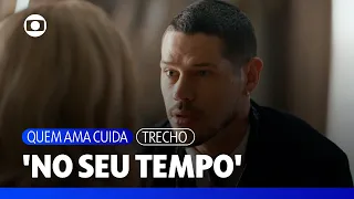 Pilar suspects Yuri and he asks what he can do to gain her trust | Quem Ama Cuida | TV Globo