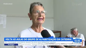 VOLTA ÀS AULAS DO GRUPO DE ALFABETIZAÇÃO DA CATEDRAL