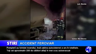 Train accident in Bacău County