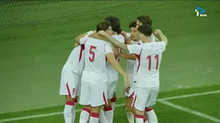 Cross + header = Goal!