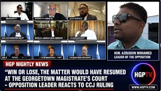 “Win Or Lose, The Matter Would Have Resumed At The Georgetown Magistrate's Court -.............