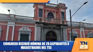 Congreso recibió nómina de 20 aspirantes a magistrados del TSE