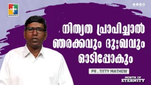 നിത്യത പ്രാപിച്ചാൽ ഞരക്കവും ദുഃഖവും ഓടിപ്പോകും | Pr. Titty Mathew | Month of Eternaty Message