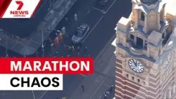 Teen charged after Melbourne Marathon security scare | 7NEWS